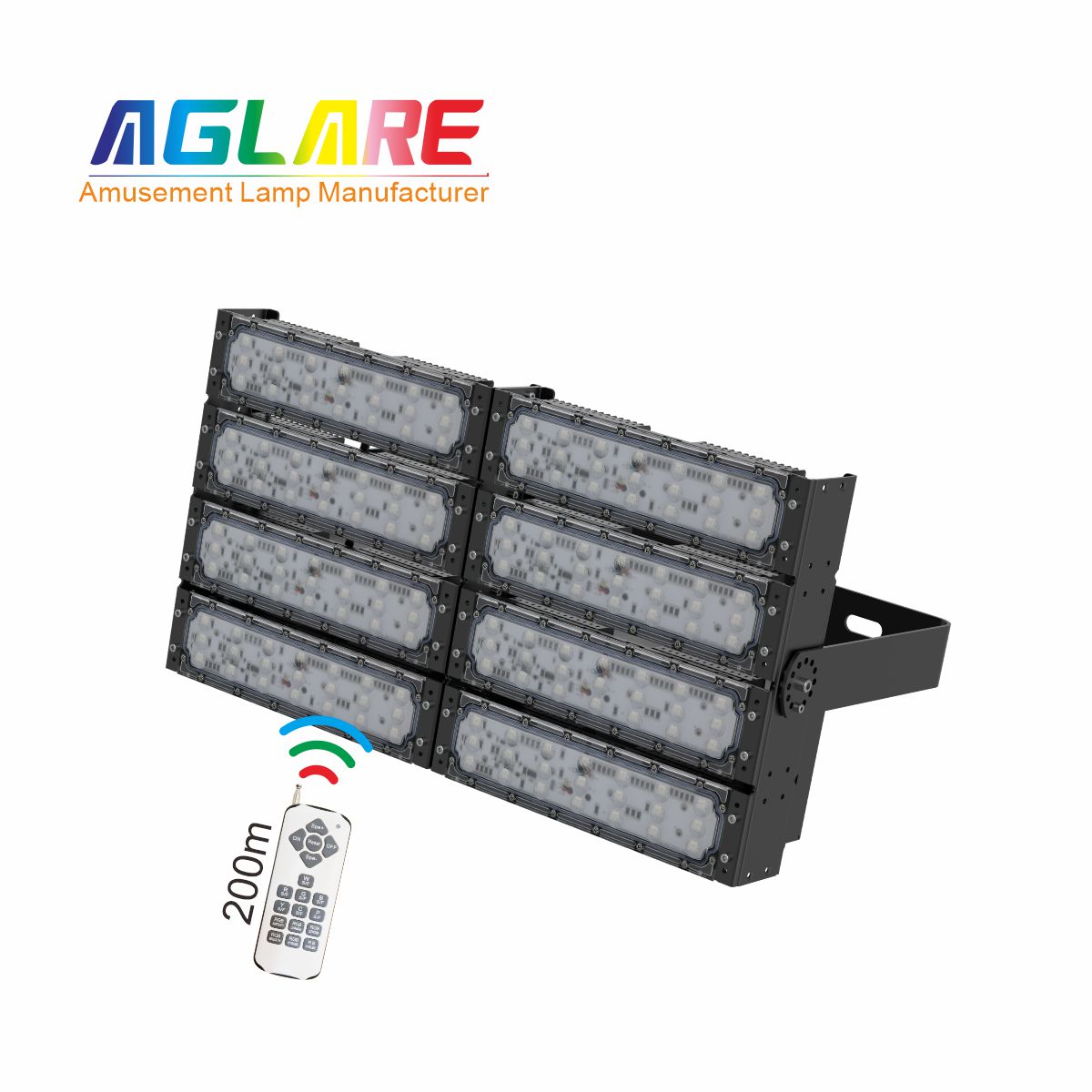 400WLED彩色投光灯泛光灯,变色户外射灯带？？？？？？仄